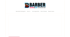 Desktop Screenshot of barberheatingandair.com