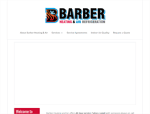 Tablet Screenshot of barberheatingandair.com